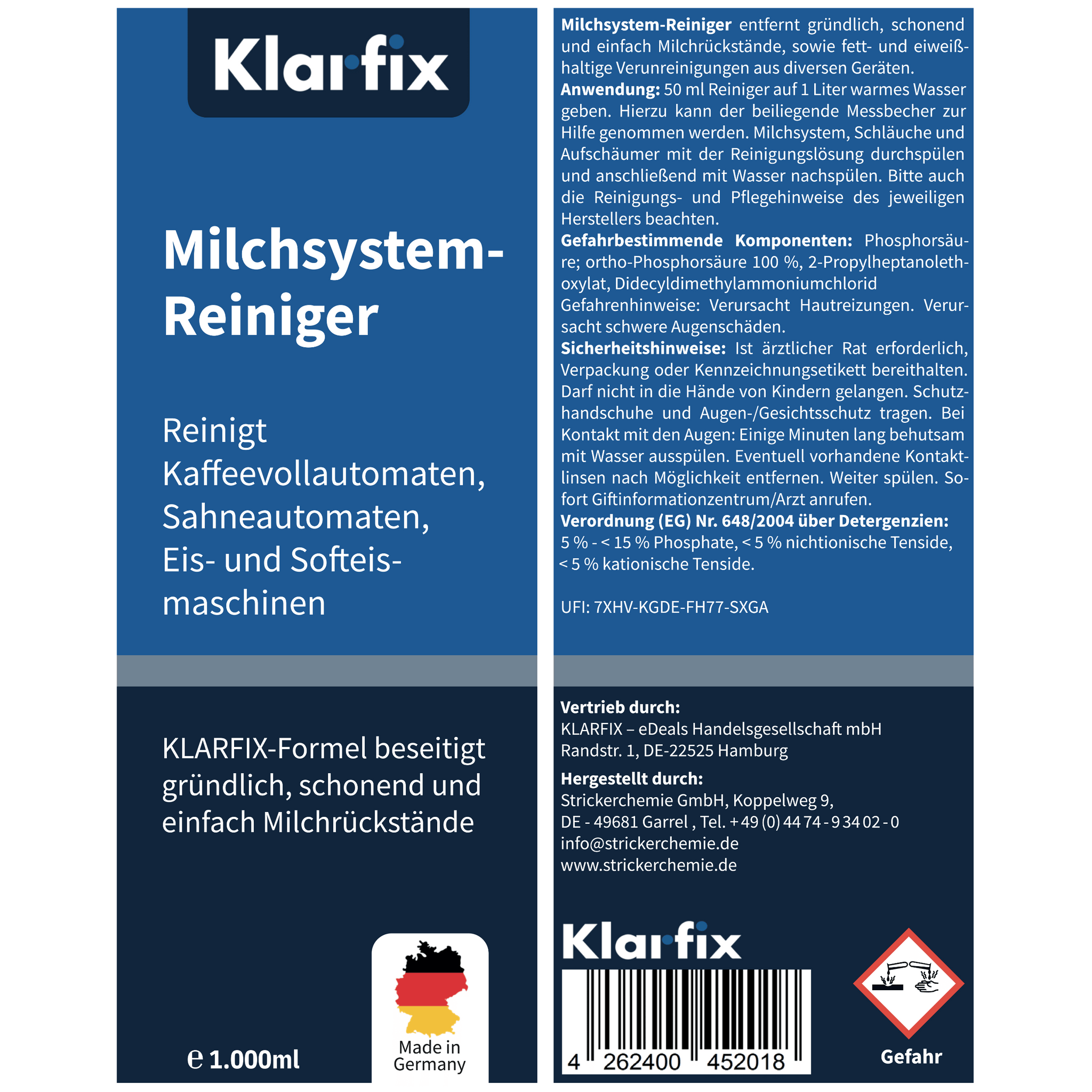 Milchsystem-Reiniger (für Geräte aller Marken)