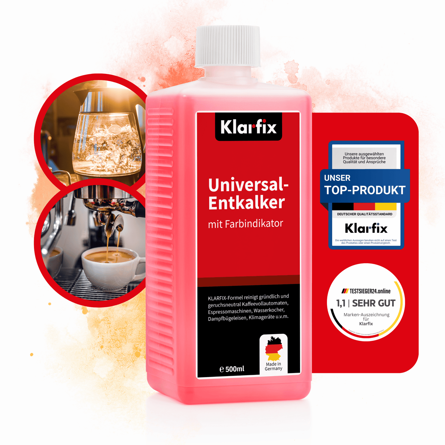 Universal-Entkalker mit Farbindikator (1L)