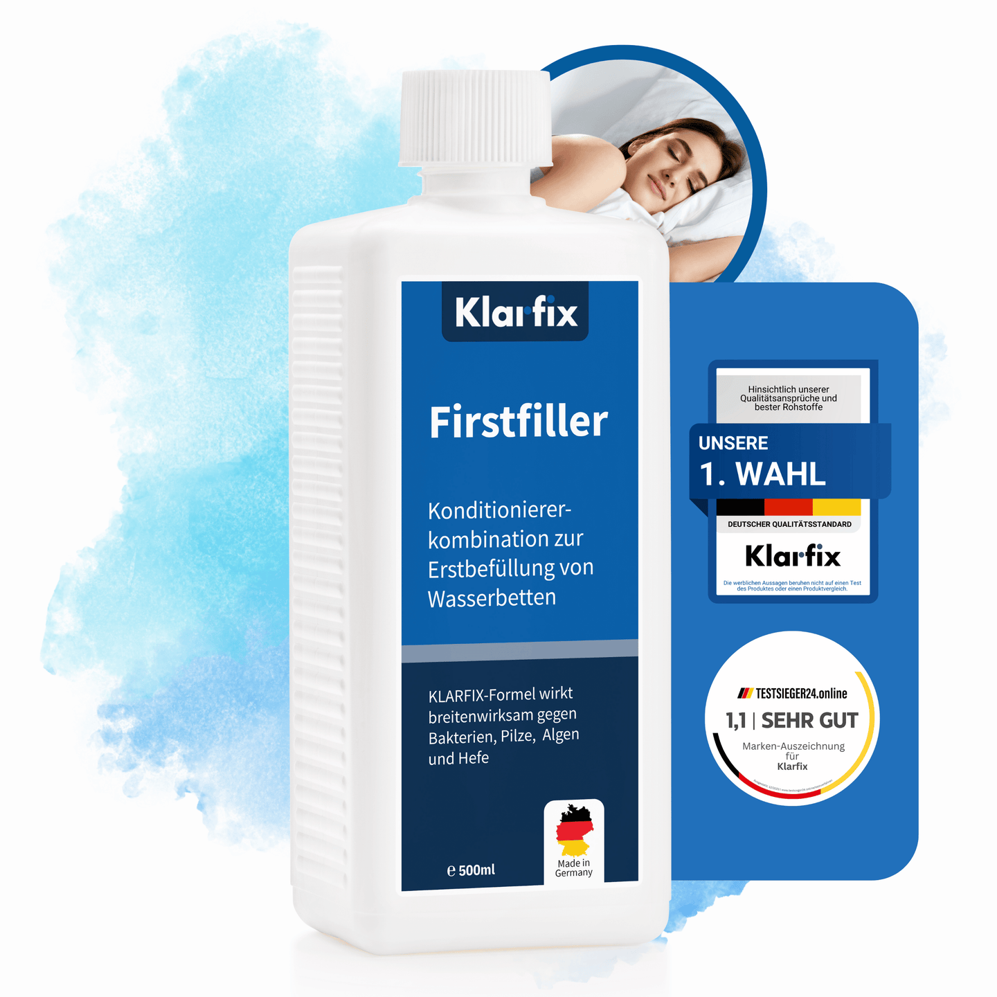 Firstfiller für Wasserbetten (Konditionierer-kombination zur Erstbefüllung)