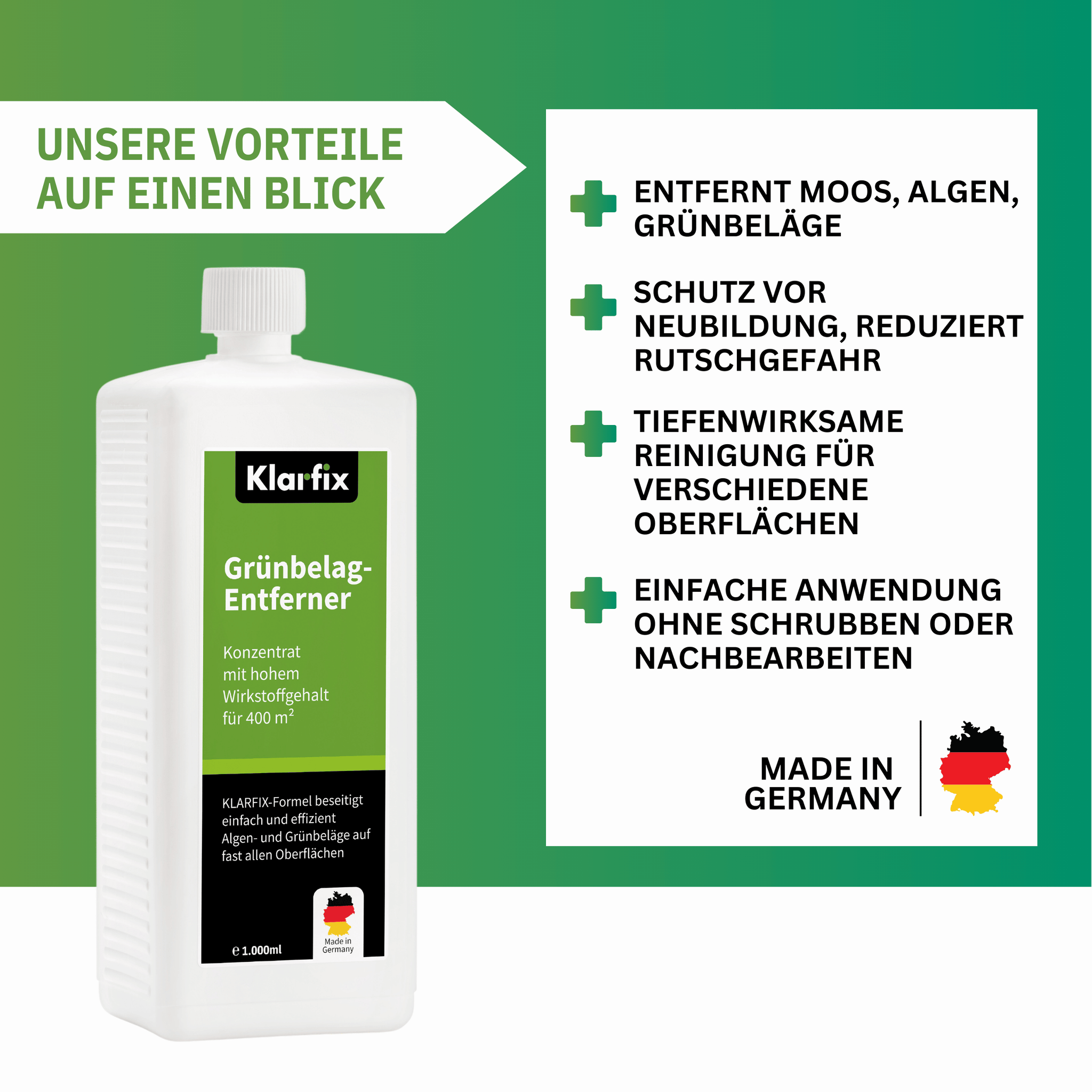 Grünbelag-Entferner Konzentrat (1.000 ml)