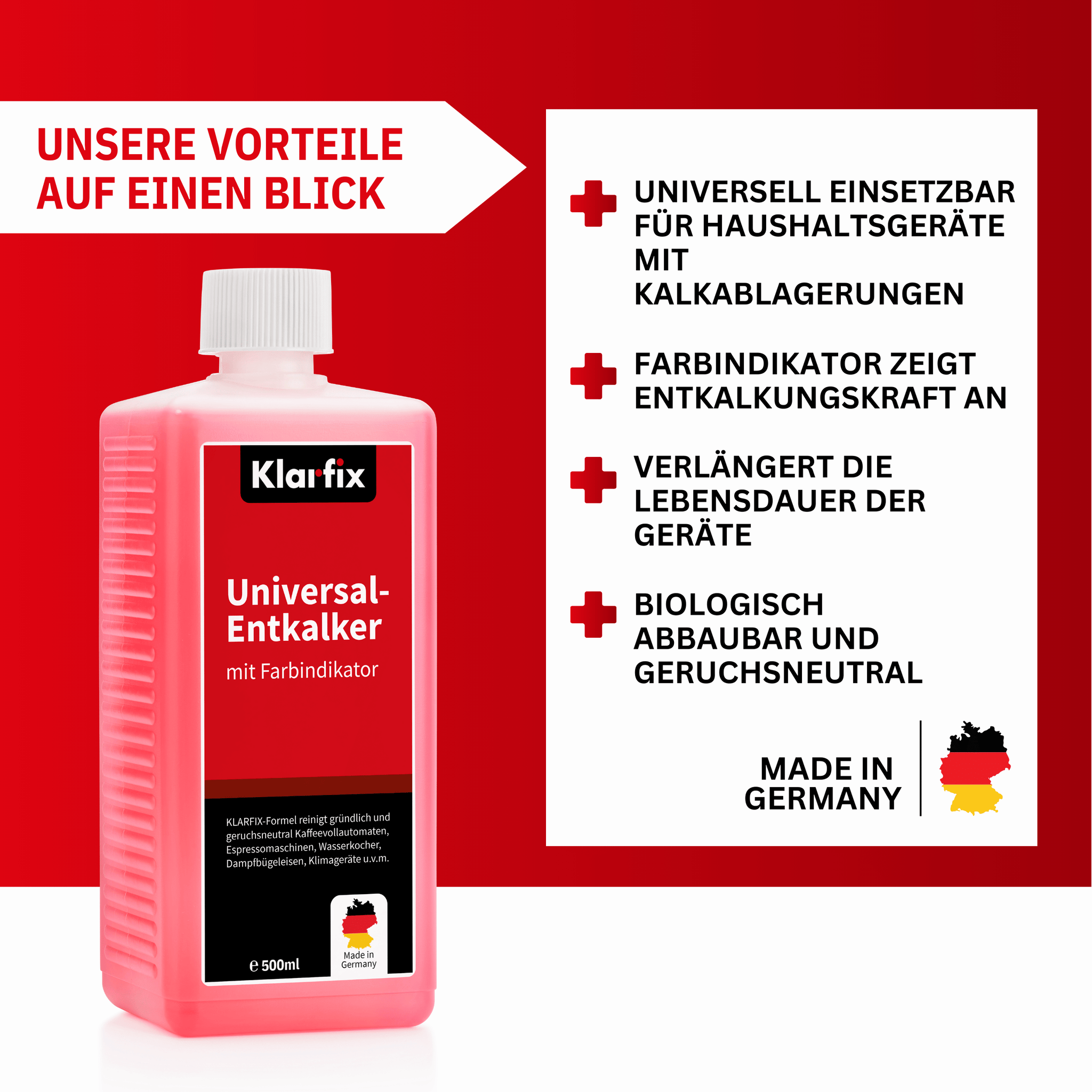 Universal-Entkalker mit Farbindikator (1L)