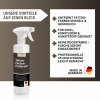 Tattoo-Farben-Entferner (Spezialreiniger für Tattoo-Stühle, Arbeitsflächen & Böden)
