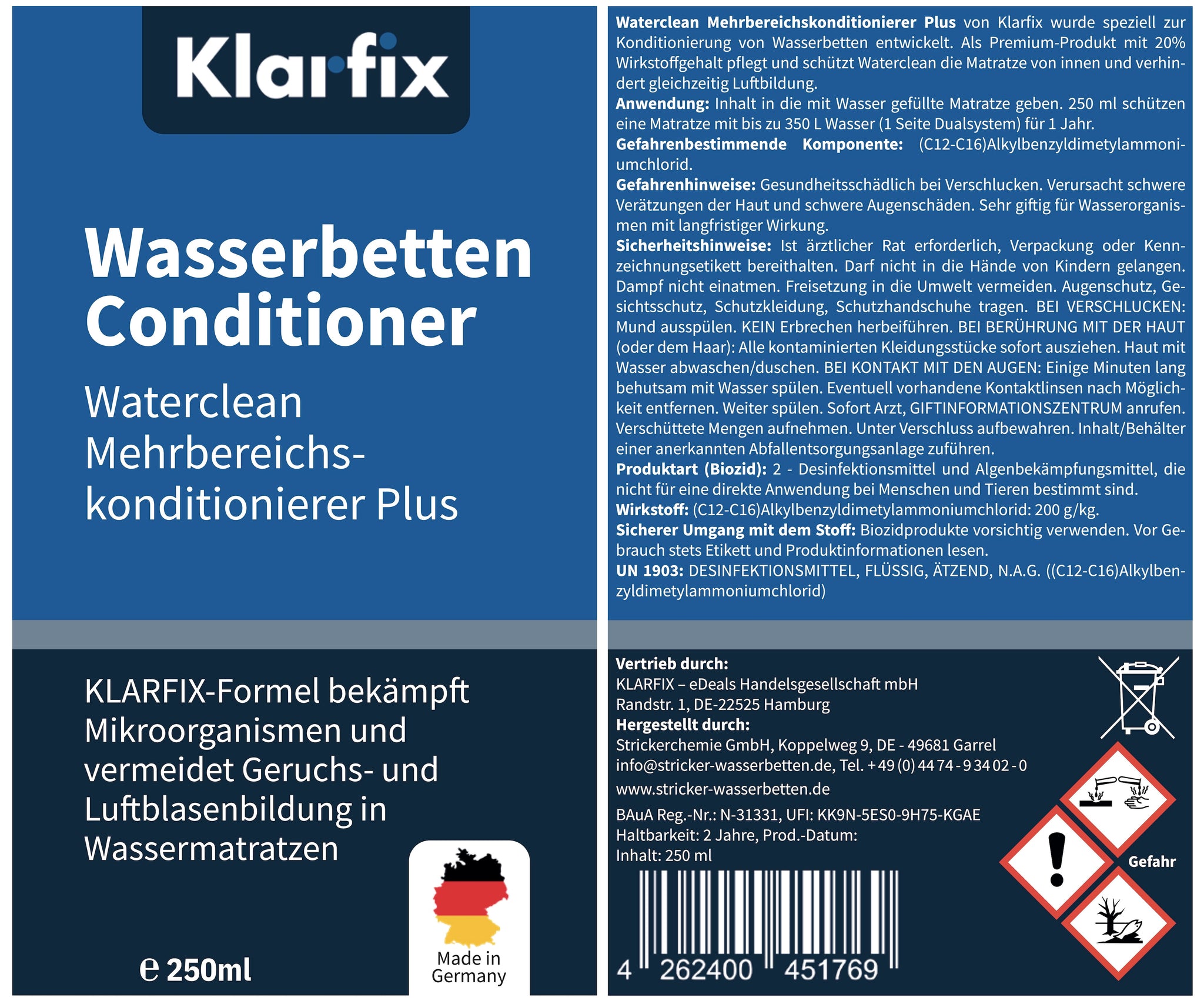 Waterclean Mehrbereichskonditionierer Plus (250ml)